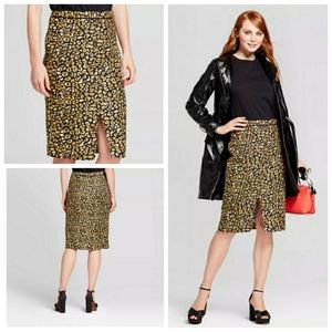 Who What Wear | Cheetah Leopard Midi Pencil Skirt